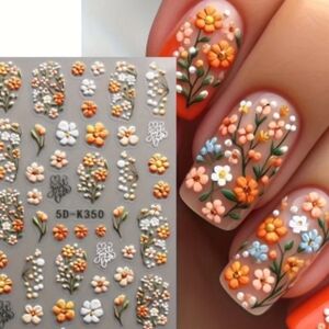 Cute Puffy Nail Decals